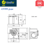 مروحة شفط مخفية سقفية KDK موديل 27CHH