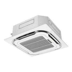 Ceiling-mounted air conditioning unit.