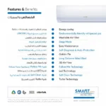 WAL-C-INA3/OUTA3 36000 سمارت جولد مكيف جداري بارد فقط - Image 2