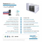 P –12.5 مكيف سمارت جولد باكج مركزي تصميم امريكي مدمج بارد موديل - Image 3